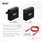 Club3d Cargador 1xusb Typ C, Pd 140w Retail