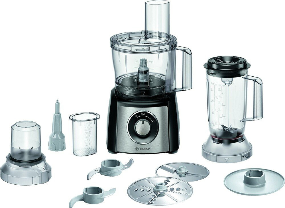 EAN 4242005229888 - Bosch MCM3PM386 robot de cocina 900 W 2,3 L Negro, Transparente imagen 1