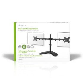 Nedis Schreibtisch Monitorhalterung 2 Bildschirme  15 - 32 "  75x75 / 100x100  Vollbeweglich