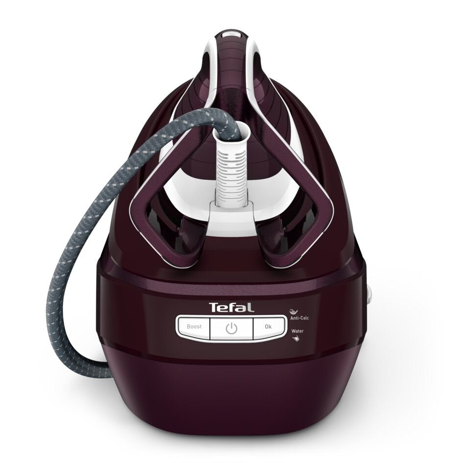 Estación Plancha  Tefal Pro Express Vision Gv9810e0  Al Vapor 3000 W 1,1 L Durilium Airglide Autoclean Soleplate Rojo, Blanco, Estación De Planchado A Vapor Berenjena/Blanco, 3000 W, 680 G/Min, Durilium Airglide Autoclean Soleplate, 8,3 Bar