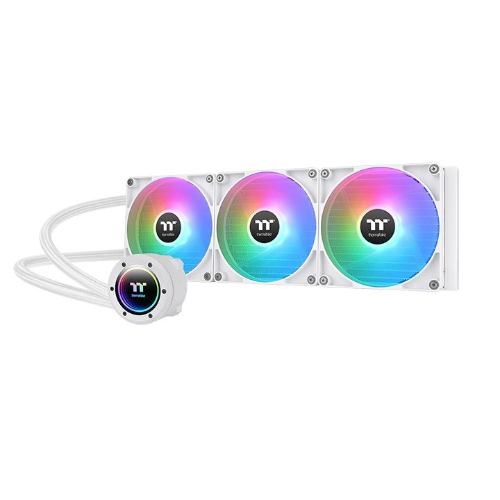 Thermaltake Th420 V2 Argb Sync All-In-One Liquid Cooler Snow Edition, Refrigeración Por Agua Blanco