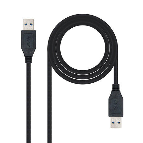 EAN 8433281003880 - Nanocable 10.01.1002-BK cable USB USB 3.2 Gen 1 (3.1 Gen 1) 2 m USB A Negro imagen 1