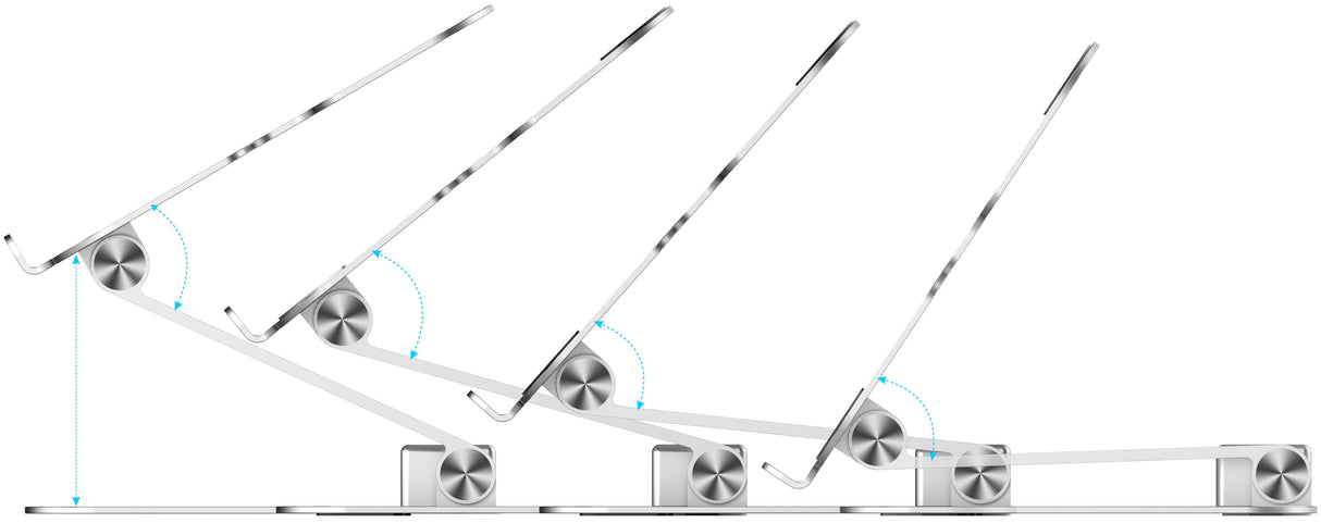 Soporte De Mesa Rapoo Ucs-5001 Para Portátil Con Docking Usb-C 1xhdmi 1 Rj45 Gb 2xusb 3.0 2 Usb-C Color Plata