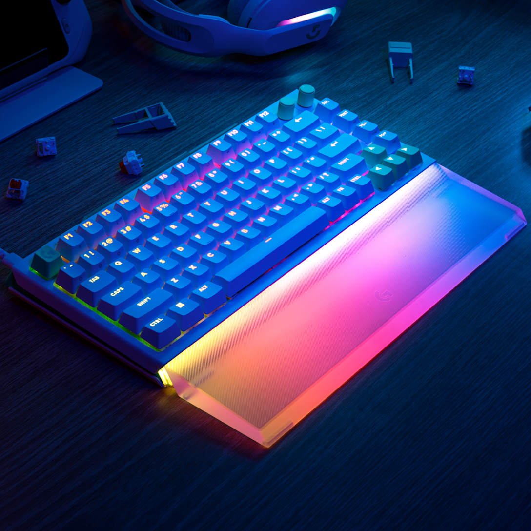 Logitech G512 X Palm Rest 75 Acryl-Palm Rest Transparente