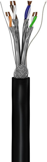 Cable  Goobay 77624 De Red Negro 100 M Cat6a S/Ftp (S-Stp) Negro, 100 M, Cat6a, S/Ftp (S-Stp)