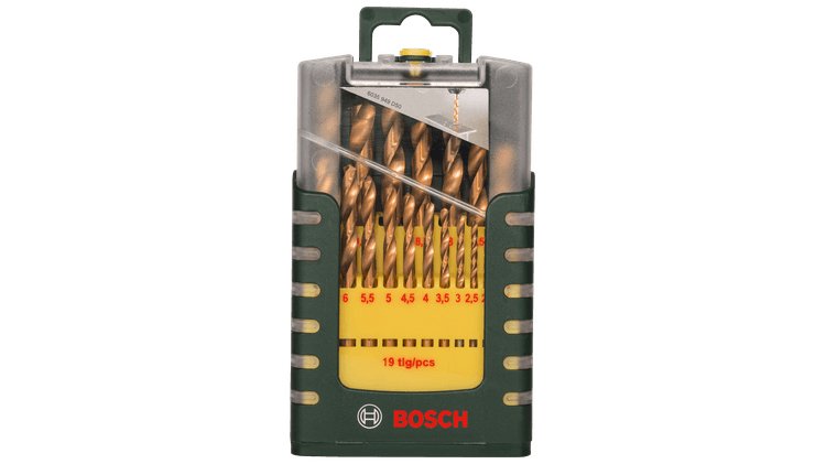 Bosch Juego De Brocas Para Metal Hss-Tin, 19 Piezas 2607017152