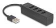EAN 4043619643349 - DeLOCK 64334 hub de interfaz USB 2.0 Type-A 480 Mbit/s Negro imagen 1
