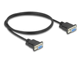 Delock 86823 Cable Serie Rs-232 D-Sub9 Hembra A Hembra 1 M