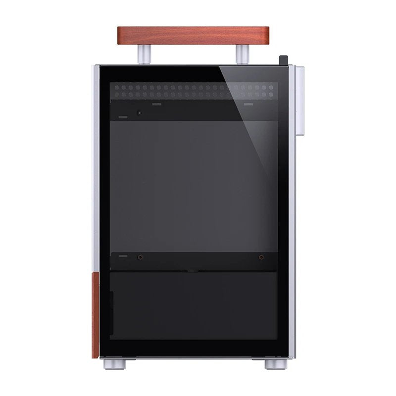 Jonsbo T6 Pc Carcasa, Mini-Tower, Mini-Itx, Tempered Glass, Madera - Plateado