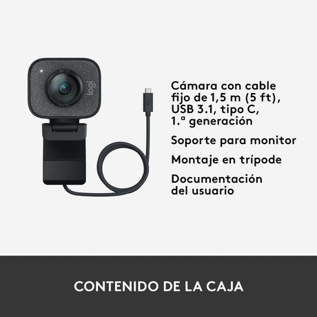 EAN 5099206087187 - Logitech 960-001281 cámara web 1920 x 1080 Pixeles USB 3.2 Gen 1 (3.1 Gen 1) Grafito imagen 16