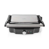 Nedis Parrilla De Contacto 1500 W Control De Temperatura Ajustable Acero Inoxidable / Plastico