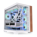 Thermaltake View 380 Ws Argb  (Blanco/Holz, Tempered Glass X 2, Holz-Struktur) Ca-1z2-00m6wn-Ws