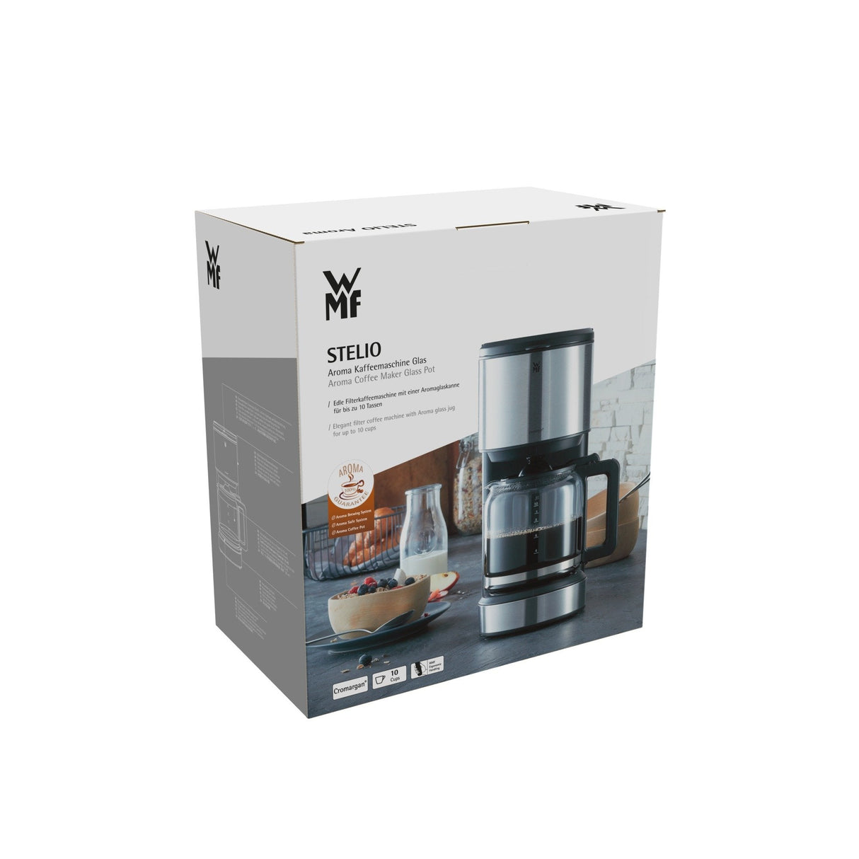 Wmf Stelio Aroma Kaffeemaschine Schwarz Edelstahl