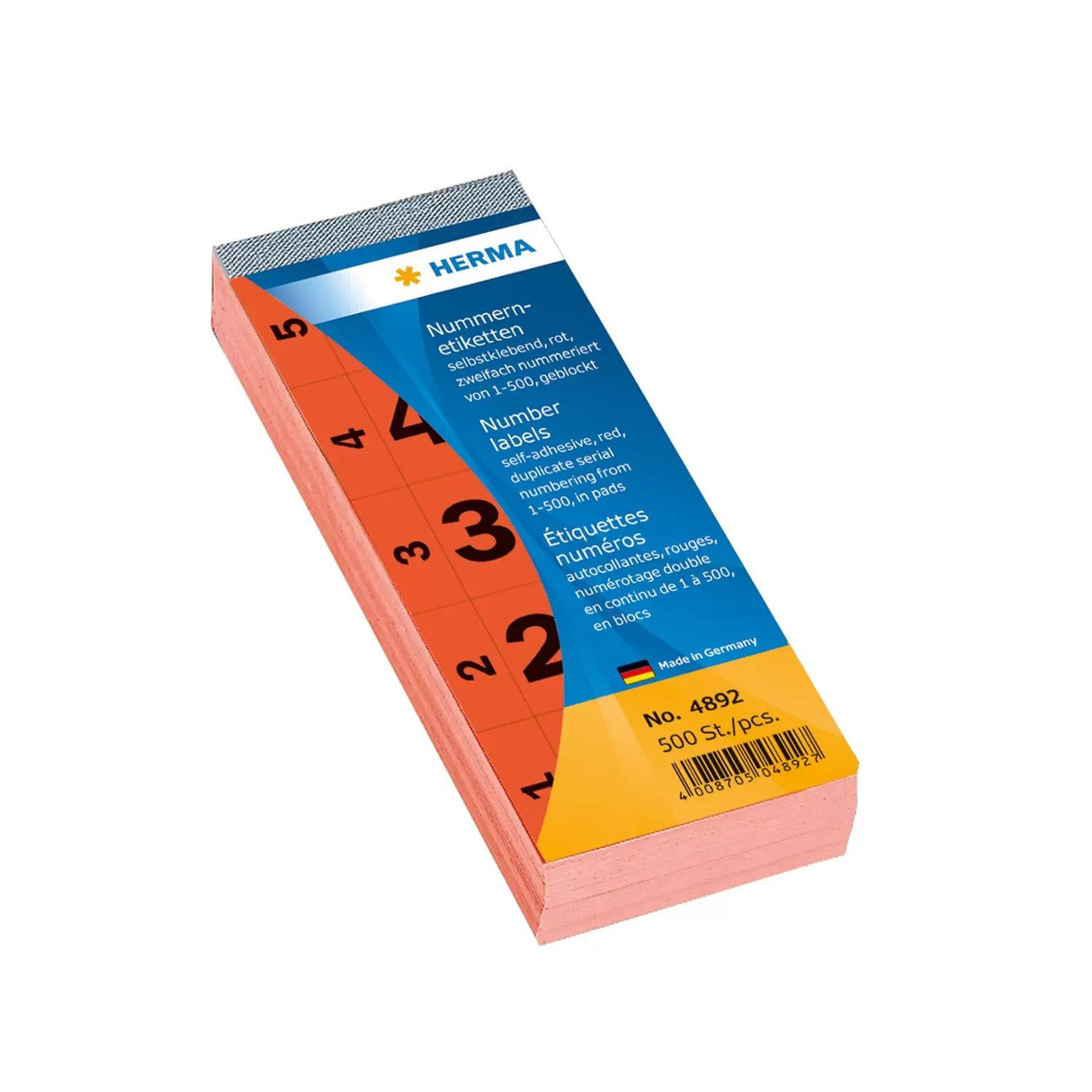 Bloc De Notas Herma Autoadhesivo 1-500 Rojo 28x56 Mm