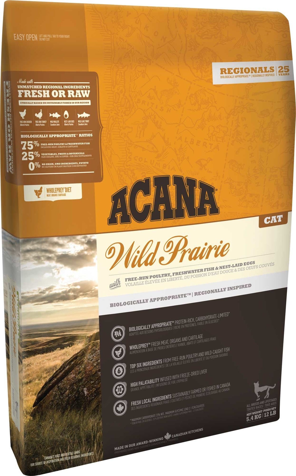 EAN 0064992714581 - Acana Cat TF Regionals Wild Prairie alimento seco para gatos 4,5 kg Adulto Pollo, Pescados imagen 1