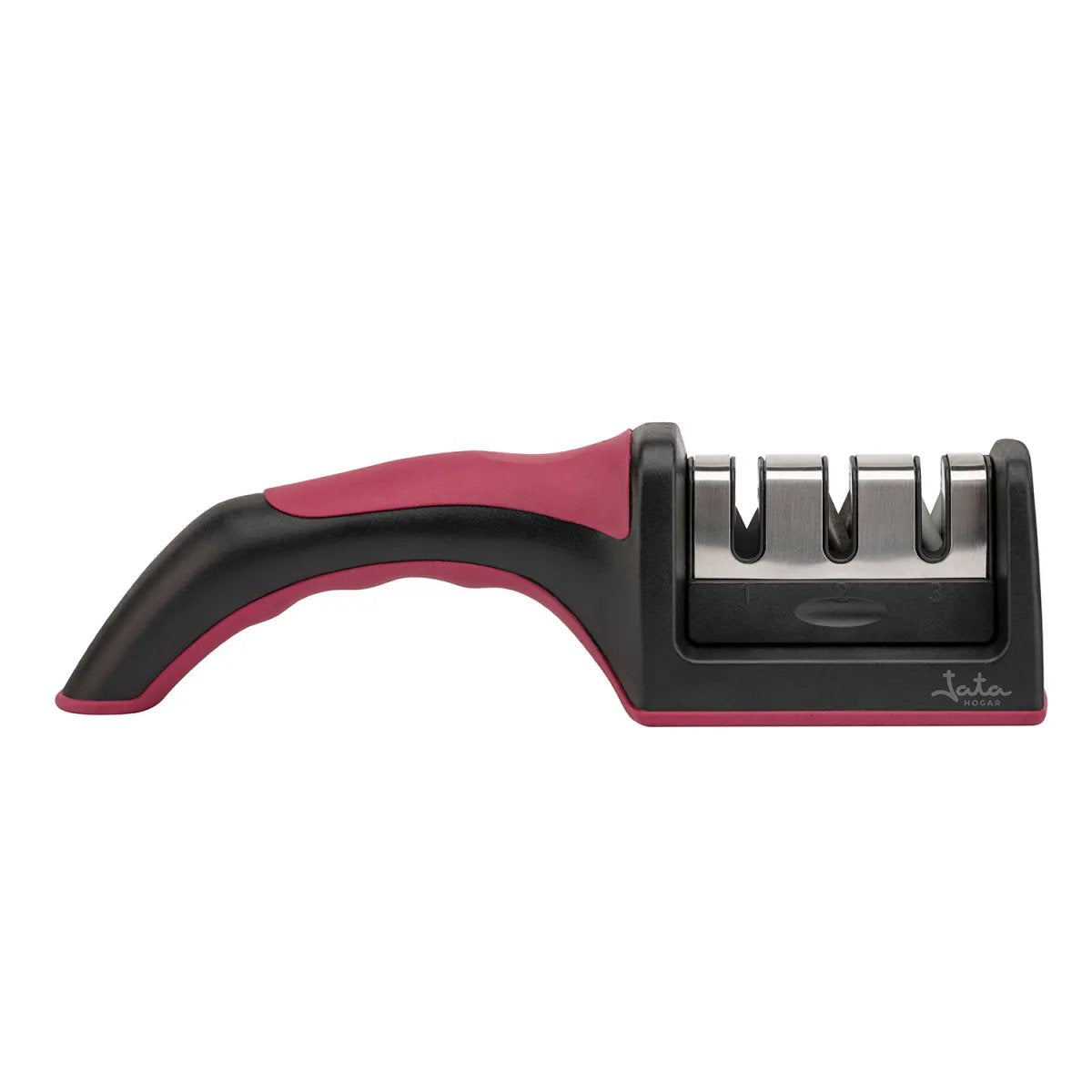 Jata Hacc4541 Afilador De Cuchillo Afilador De Cuchillos De Discos Negro, Rojo
