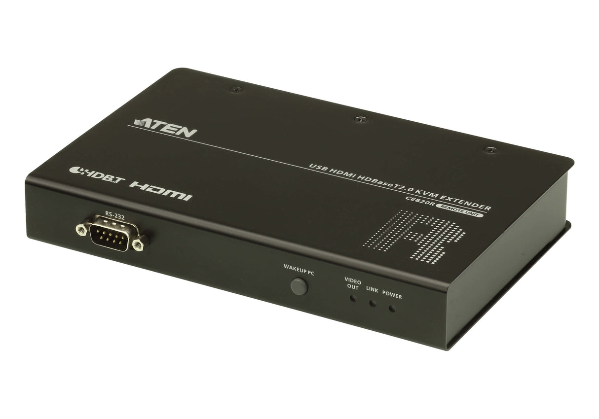 Aten Extensor Kvm Hdbaset 2.0 Hdmi Usb (Unidad Remota) 4k A 100m Sin Ethernet (Ce820r-Ata-G)
