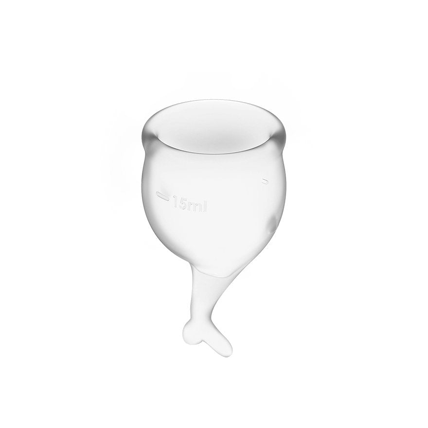 Copas Menstruales Feel Secure Transparent Pack De 2