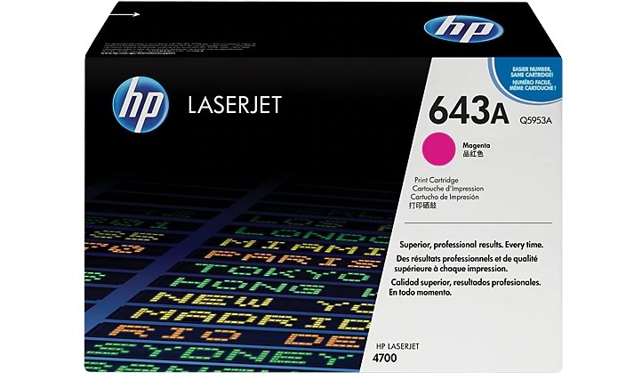 EAN 5704327088257 - HP 643A cartucho de tóner 1 pieza(s) Original Magenta imagen 1