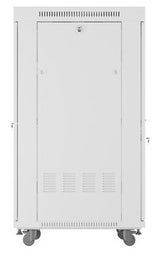 EAN 5901969441413 - Lanberg FF01-6827-23SL armario rack 27U Bastidor para instalación en suelo Gris imagen 5