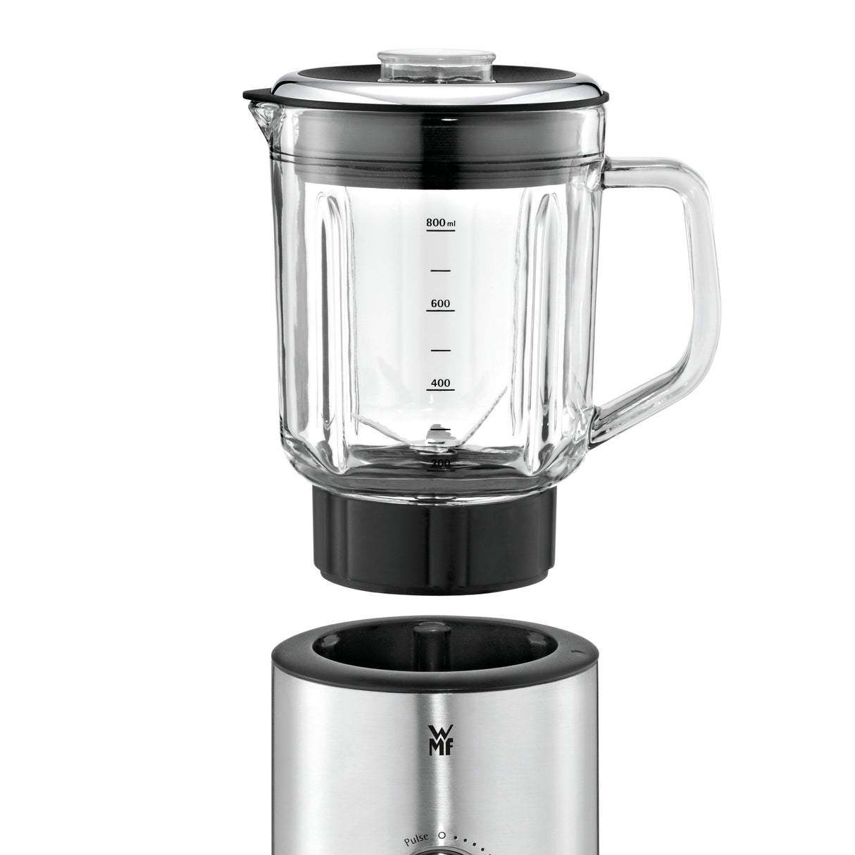 Batidora De Vaso Wmf Kitchenminis 0416490011 0,8 L  400 W Negro, Acero Inoxidable, Transparente