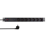 Logilink 19" Pdu 7 X Cee 7 3 Socket With Line Filter & Overload Protection