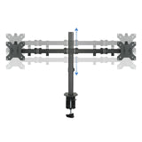 Tooq Soporte De Mesa Con Brazos Articulados Para 2 Monitores De 13"-32" - Giratorio E Inclinable - Gestion De Cables -