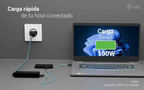 EAN 8595611707735 - i-tec C31TRIPLE4KHDMIPD adaptador de cable de vídeo 0,2 m USB Tipo C 3 x HDMI Negro imagen 8