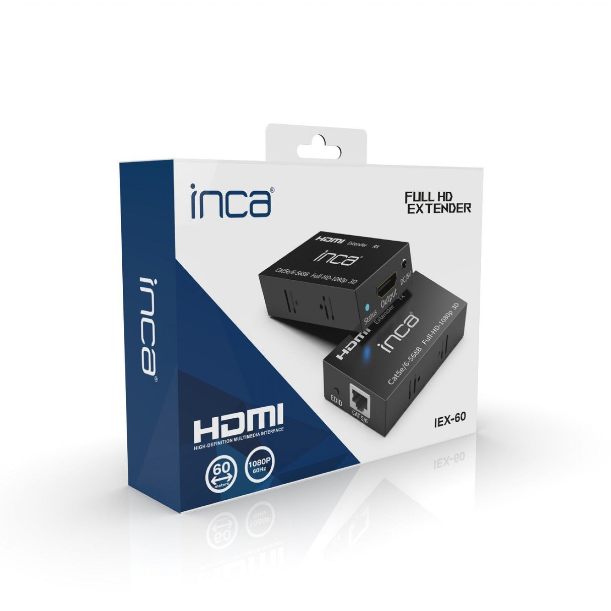 EAN 8681949016059 - Inca IEX-60 extensor audio/video Transmisor de señales AV Negro imagen 4