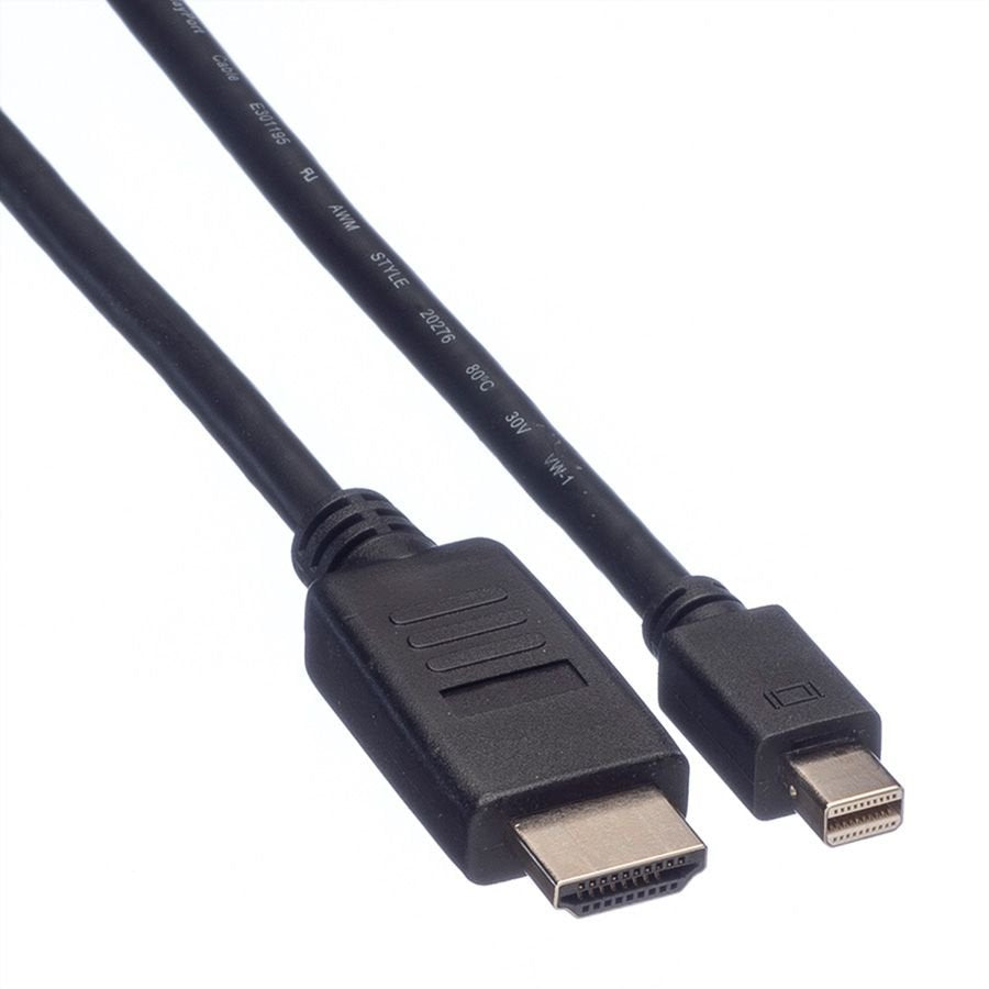 Value 11.99.5791 Adaptador De Cable De Vídeo 2 M Mini Displayport Negro