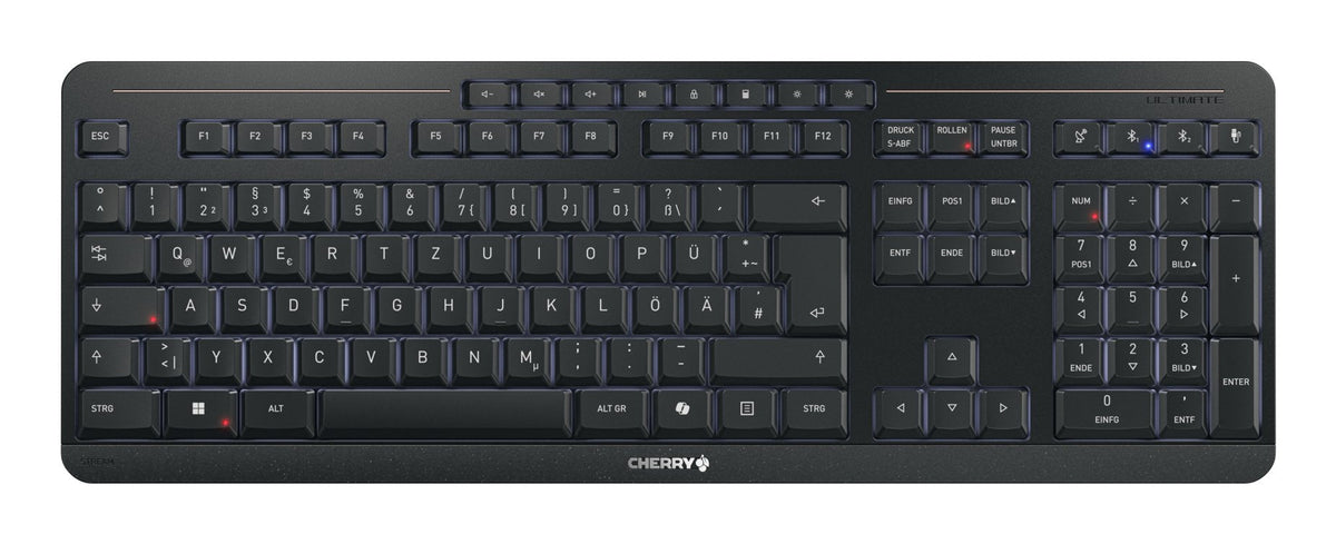Cherry Stream Desktop Ultimate Teclado Ratón Incluido Hogar Oficina Usb + Rf Wireless + Bluetooth Qwertz Alemán Negro