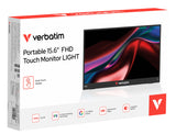 EAN 23942324027 - Verbatim Portable 15.6" FHD Touch Monitor LIGHT Monitor portátil Negro 39,6 cm (15.6") LCD 1920 x 1080 Pixe imagen 6
