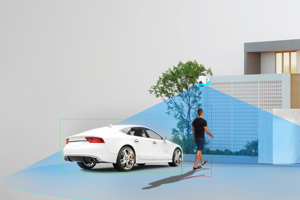 Ezviz Camara Wifi Exterior Hb8 2k+ 4mp Panoramica/Inclinacion Con Bateria