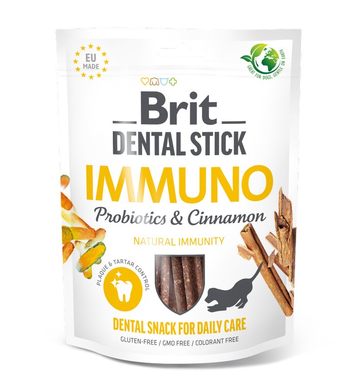 Brit Dental Stick Immuno Probiotics & Cinnamon 251g