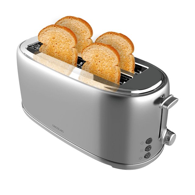 EAN 8435484032070 - Cecotec 03207 tostadora 6 4 rebanada(s) 1630 W Acero inoxidable imagen 2