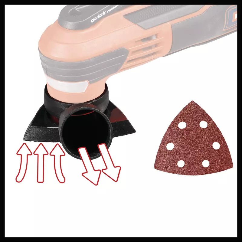 Herramienta Multifunción Einhell Te-Mg 350 Eq  Rojo/Negro