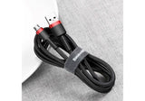 EAN 6953156280373 - Baseus Cafule cable USB 2 m USB A Micro-USB A Negro, Rojo imagen 5