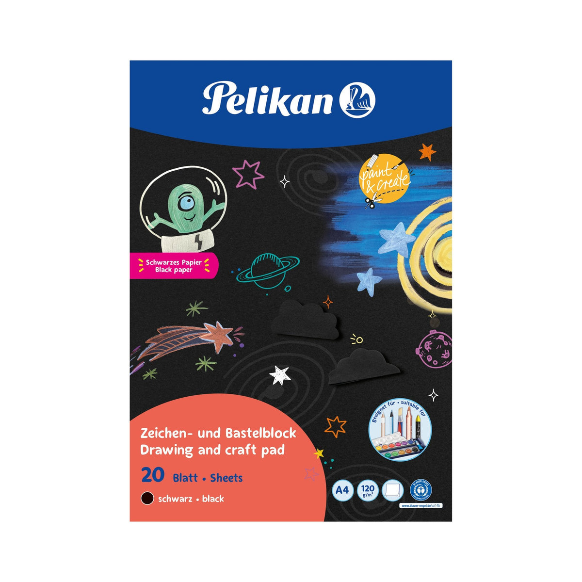 Pelikan 101578 Papel Decorativo Arte De Papel 20 Hojas