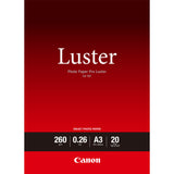 Papel Fotografico Canon Lu-101 A3/ 297x420mm/ 260g/ Brillo/ 20 Hojas