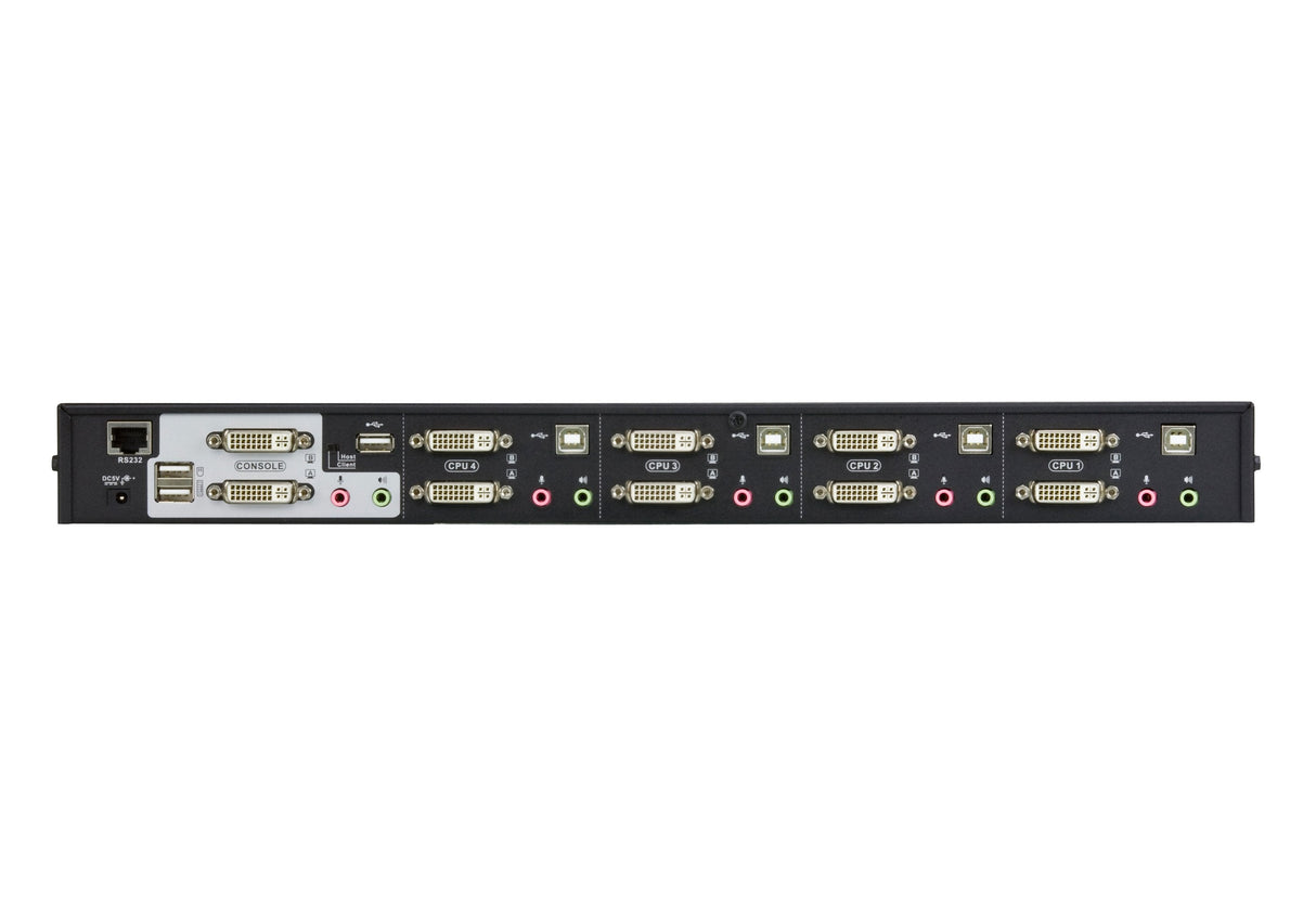 Switch Usb Kvmp, Aten Cs1644a, 4 Puertos, Dual-Dvi (Dvi-I/Dual Link), Usb 2.0, Audio