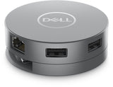 Dell Da305 Alámbrico Usb 3.2 Gen 2 (3.1 Gen 2) Type-C Plata