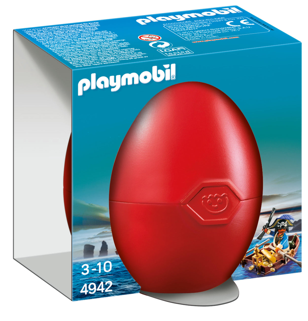 Playmobil Huevo Pirata Con Bote
