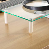 Techly Ica-Ms 461 Soporte De Mesa Para Pantalla Plana 81,3 Cm (32") Independiente Transparente, Blanco