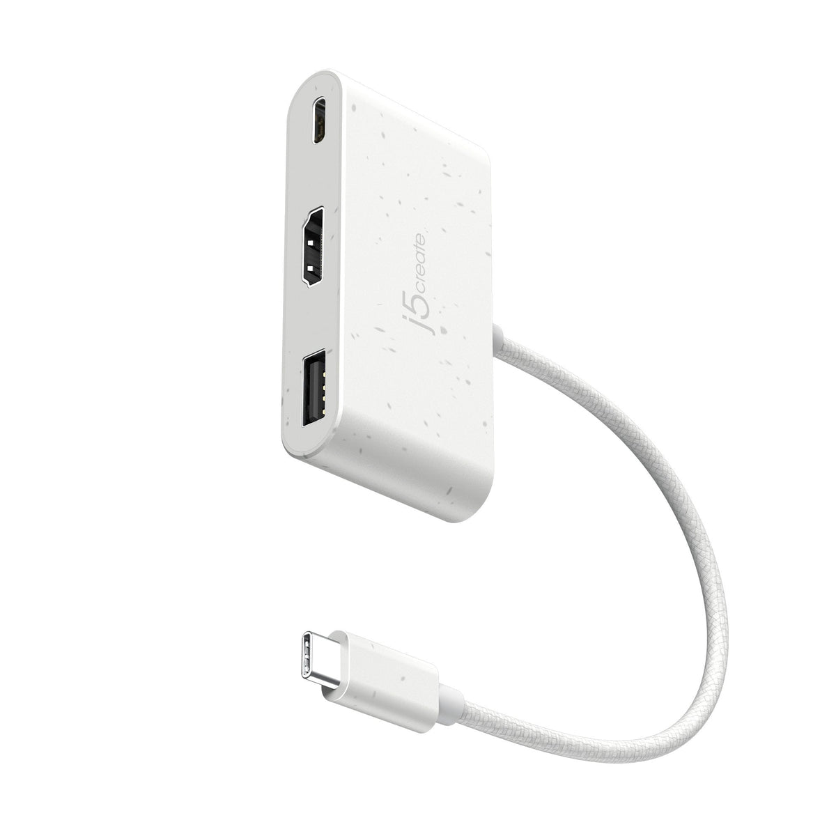J5create Jca379ew-N Usb-C Ecológico A Hdmi Y Us  De Tipo A Con Suministro De Energía