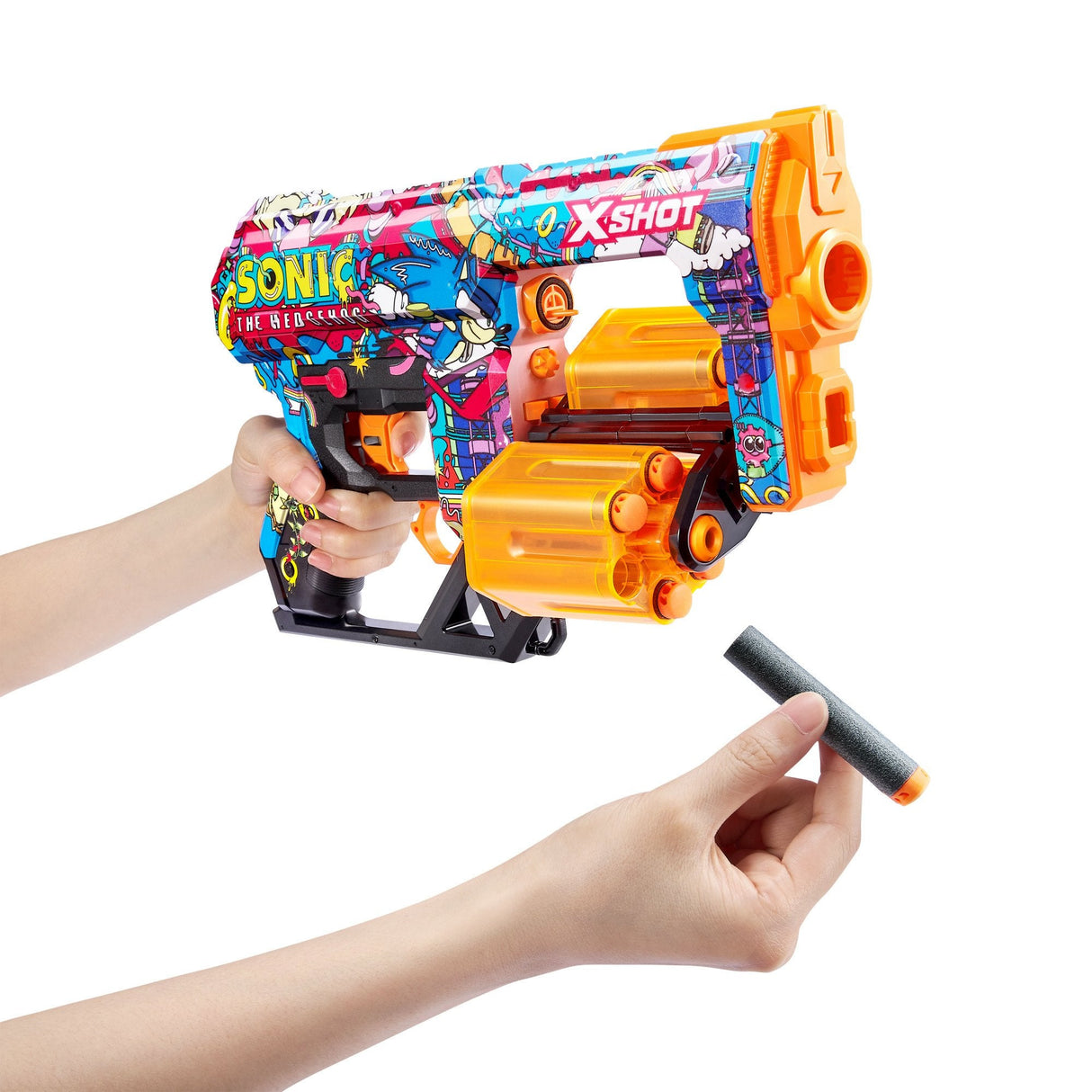 X-Shot-Skins Dread Sonic (12 Darts) Robotnik