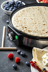 Adler Ad 3058 Crepe Maker, 1600 W, 30 Cm, Stainless Steel Black