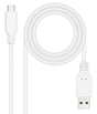 EAN 8433281014725 - Nanocable 10.01.2100-W cable USB USB 2.0 0,5 m USB C USB A imagen 1