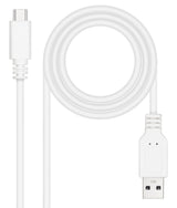 EAN 8433281014749 - Nanocable 10.01.2101-L150-W cable USB USB 2.0 1,5 m USB C USB A imagen 1