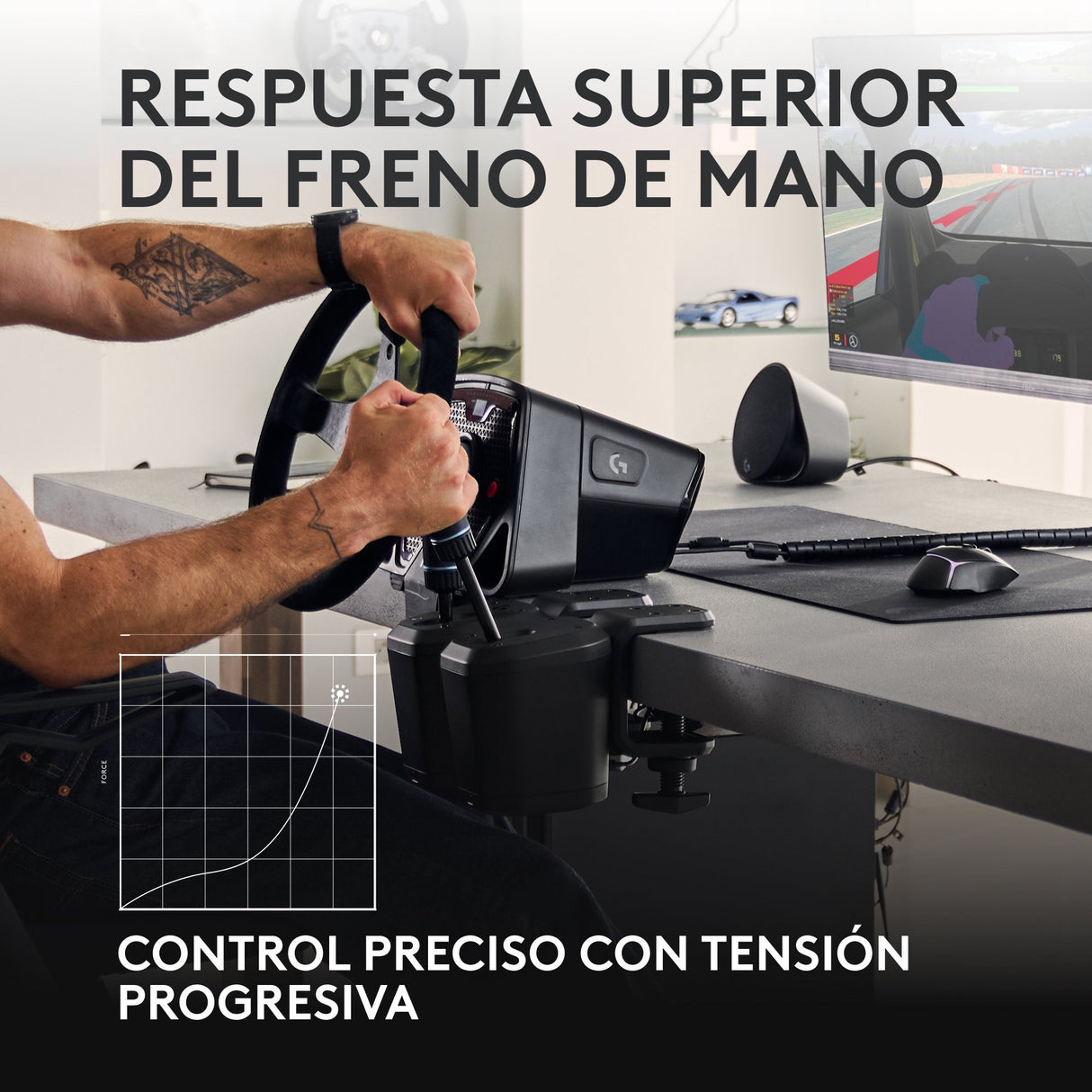 Logitech G Rs Shifter & Handbrake Cambiador Secuencial Cableado Para Microsoft Xbox One Microsoft Xbox Series S Microsoft Xbox Series X Sony Playstation 4 Sony Playstation 5 Pc
