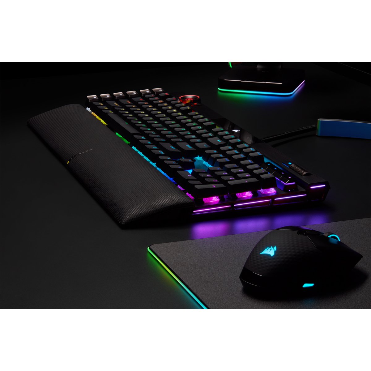 Teclado (Aleman) Corsair K100 Rgb Optisch-Mechanisch Opx Black